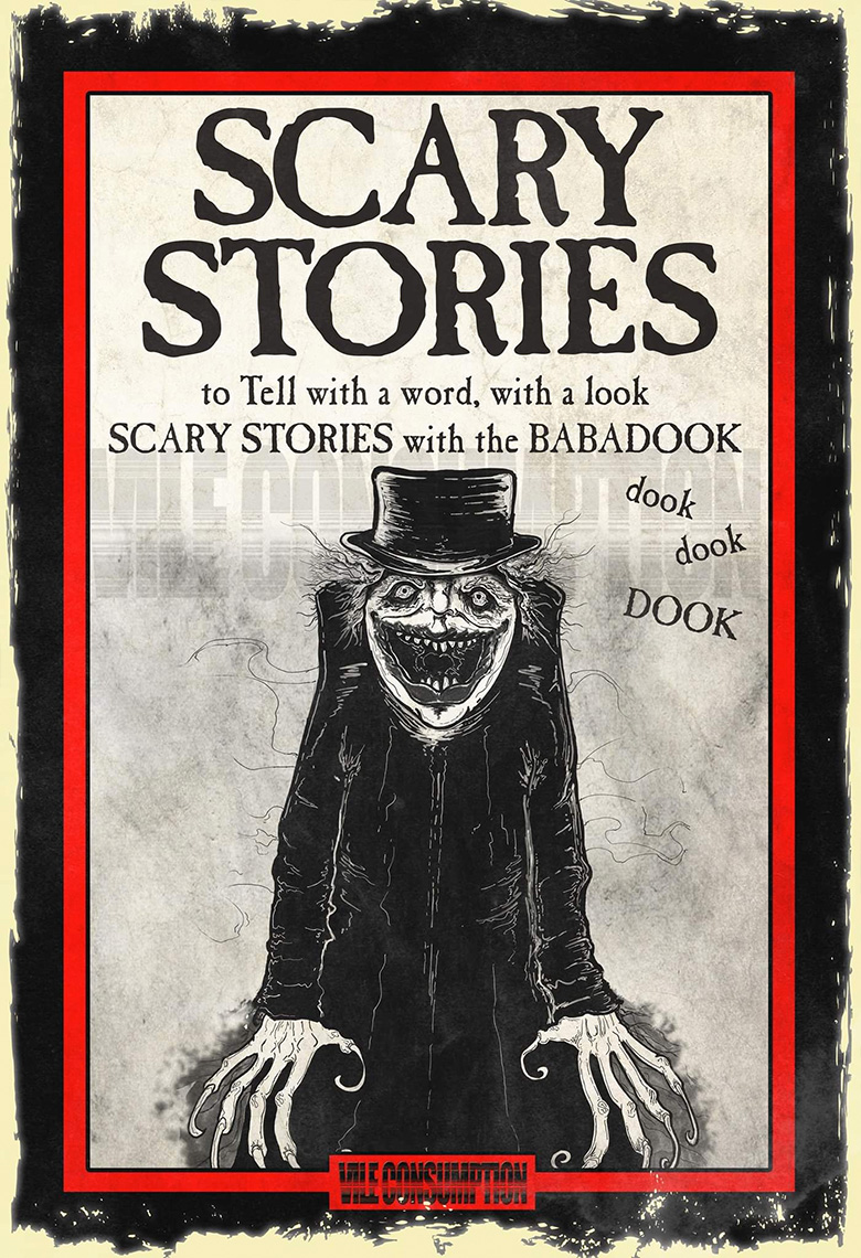 Vile Consumption recria capas de Scary Stories to Tell in the Dark