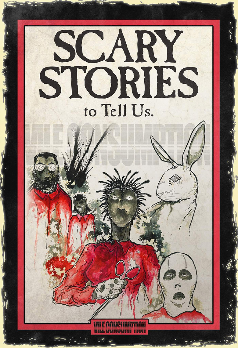 Vile Consumption recria capas de Scary Stories to Tell in the Dark