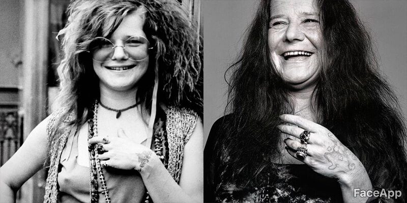 Clube dos 27 com FaceApp: Janis Joplin