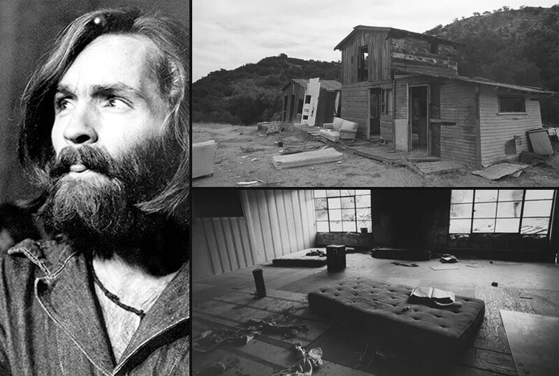A casa do assassino Manson